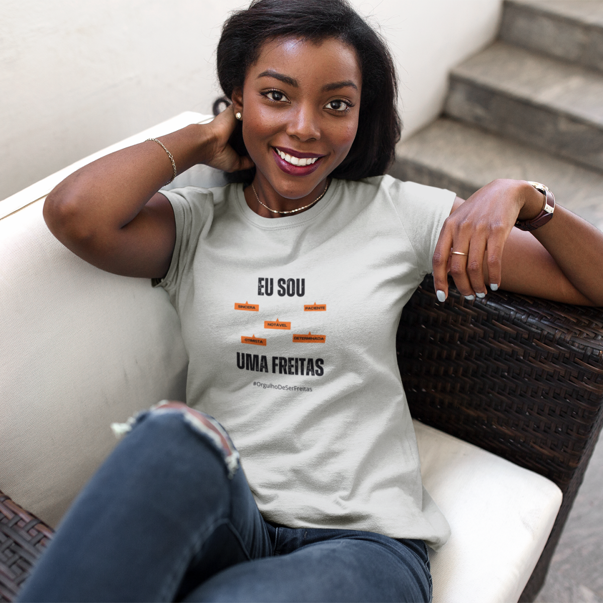 Baby Long Feminina Eu Sou Uma Freitas – Nome Que Representa (Malha Quality)