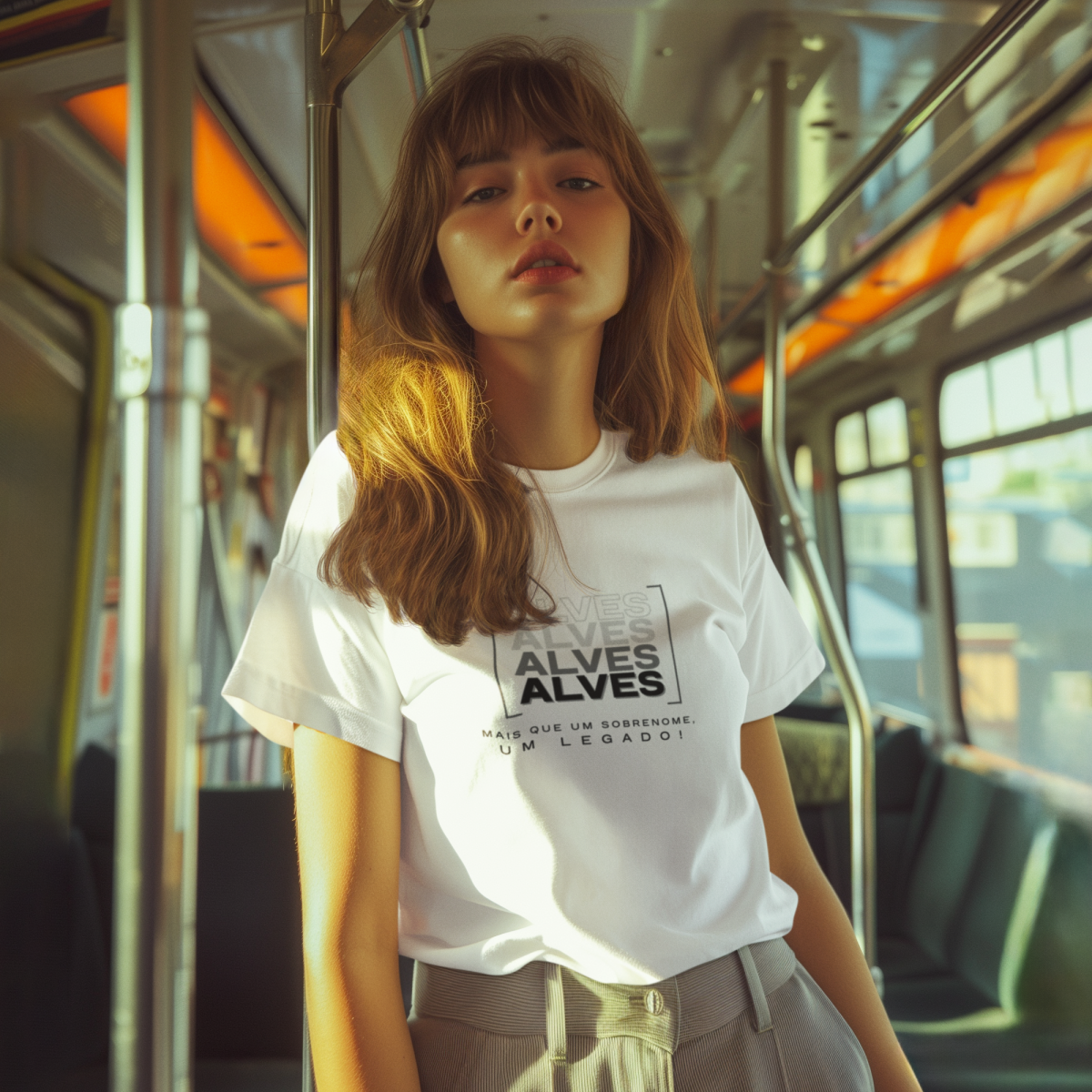 Camiseta Unissex Infanto-Juvenil “Alves, Mais que um Sobrenome, um Legado!” – Vista o Legado (Malha Quality)