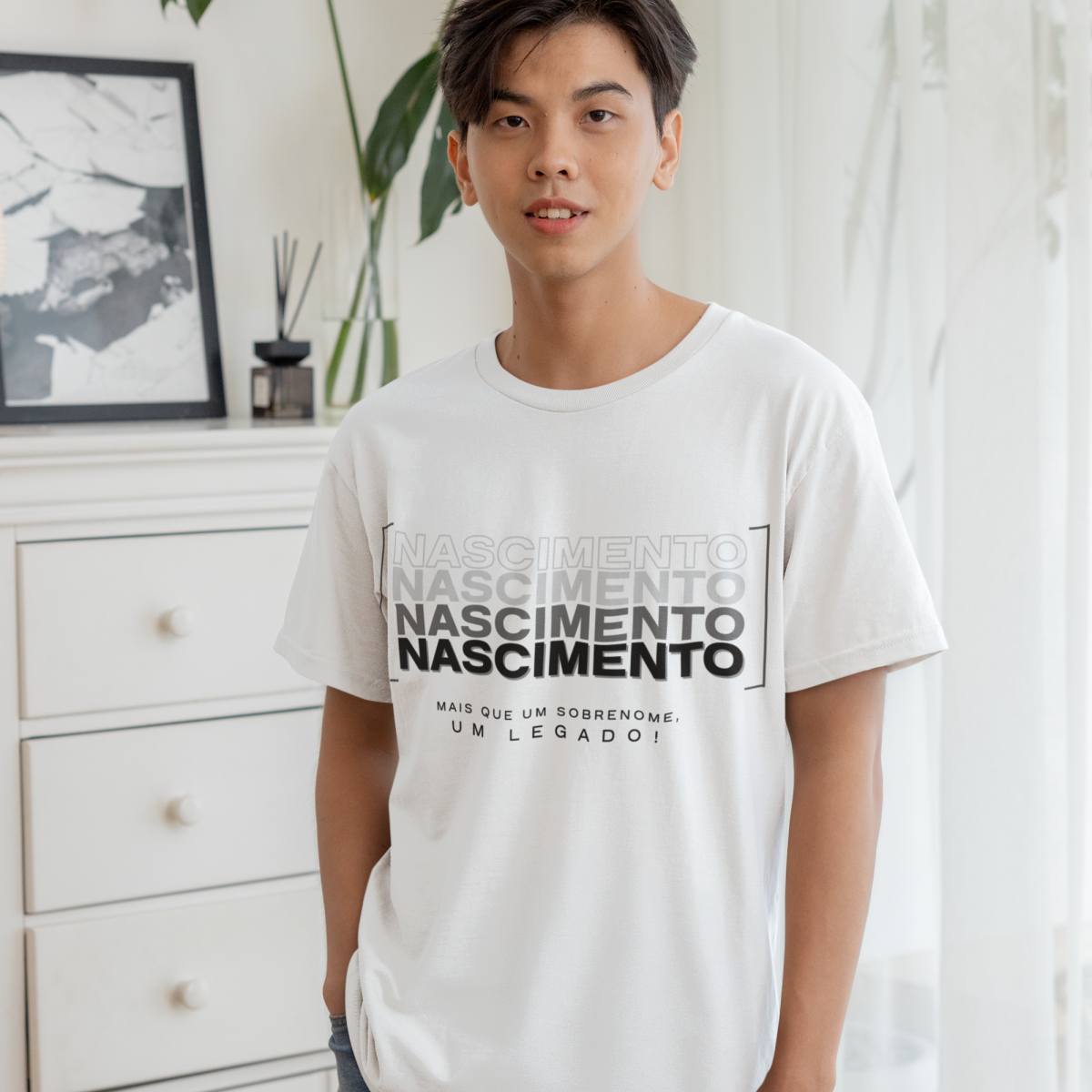 Camiseta Unissex Infanto-Juvenil “Nascimento, Mais que um Sobrenome, um Legado!” – Vista o Legado (Malha Quality)