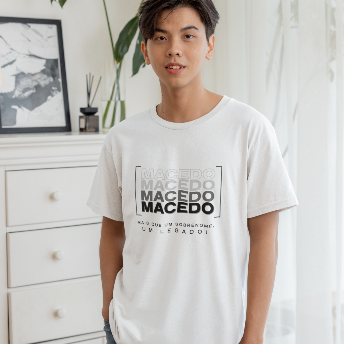 Camiseta Unissex Infanto-Juvenil “Macedo, Mais que um Sobrenome, um Legado!” – Vista o Legado (Malha Quality)