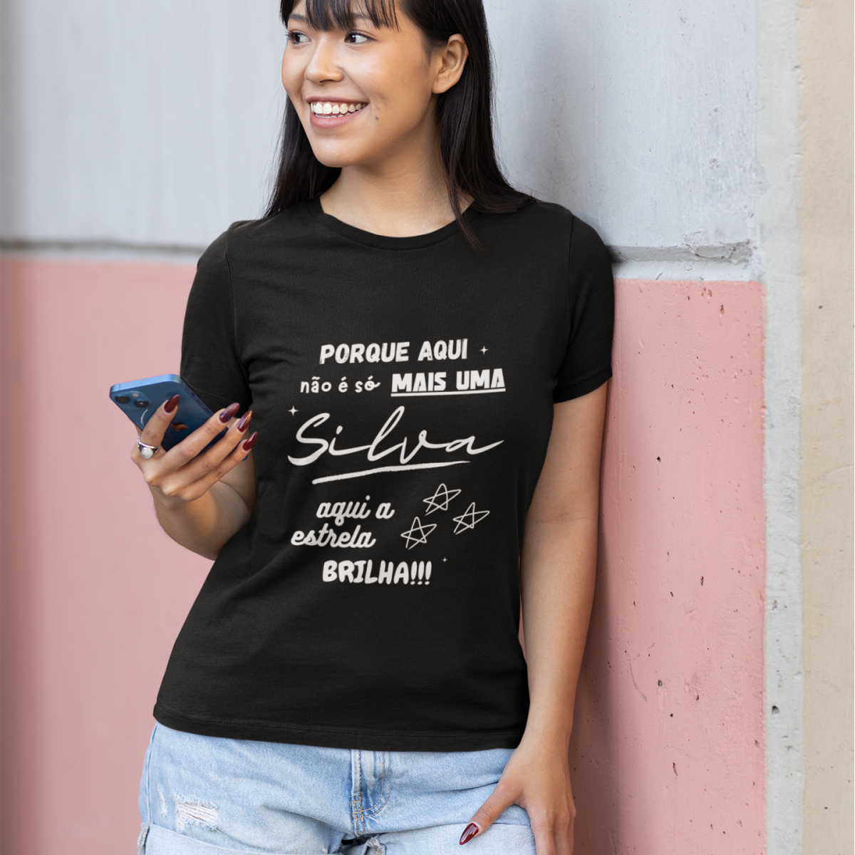 Baby Long Feminina Silva – Sua Estrela Brilha Aqui (Malha Quality)