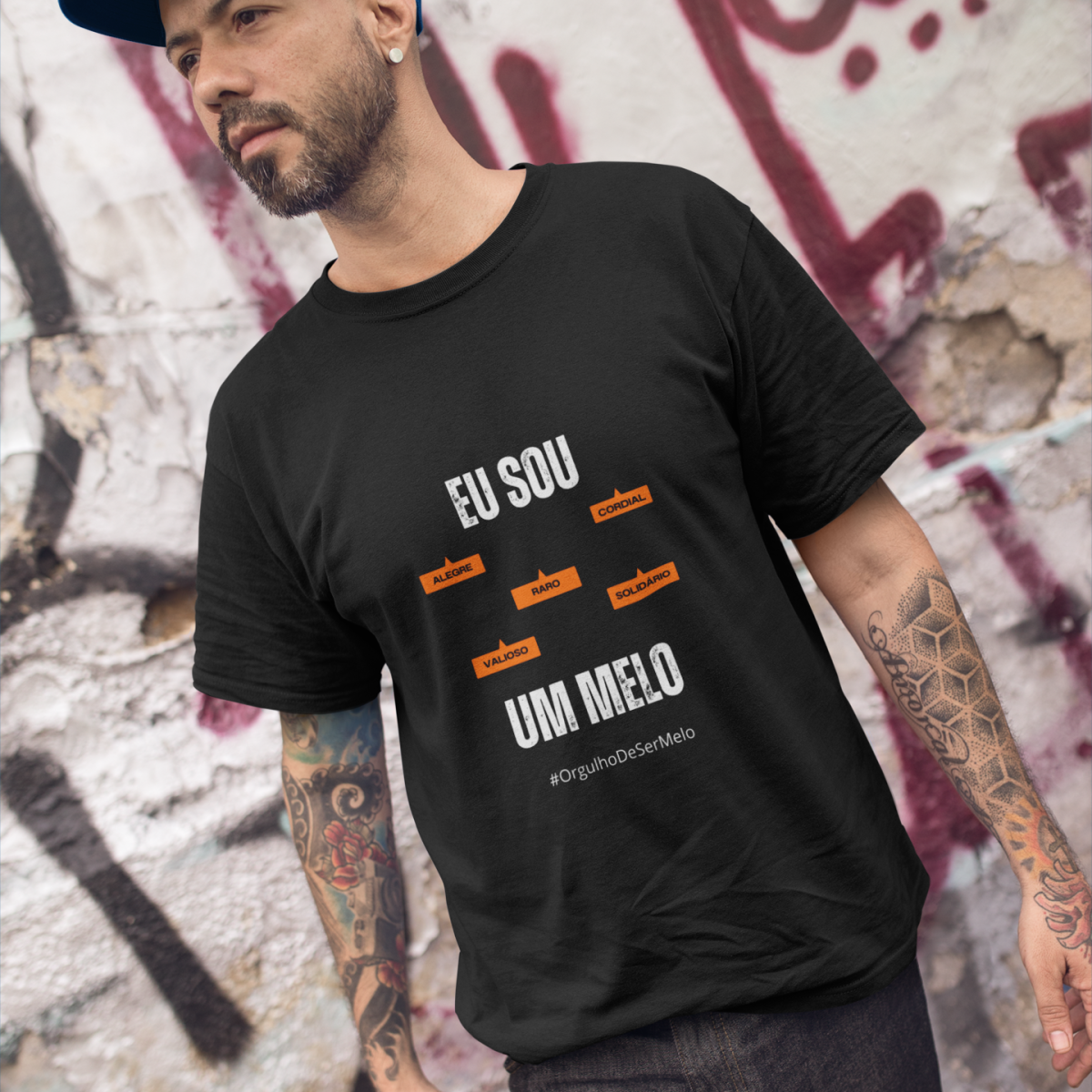 Camiseta Masculina Eu Sou Um Melo – Nome Que Representa (Malha Quality)