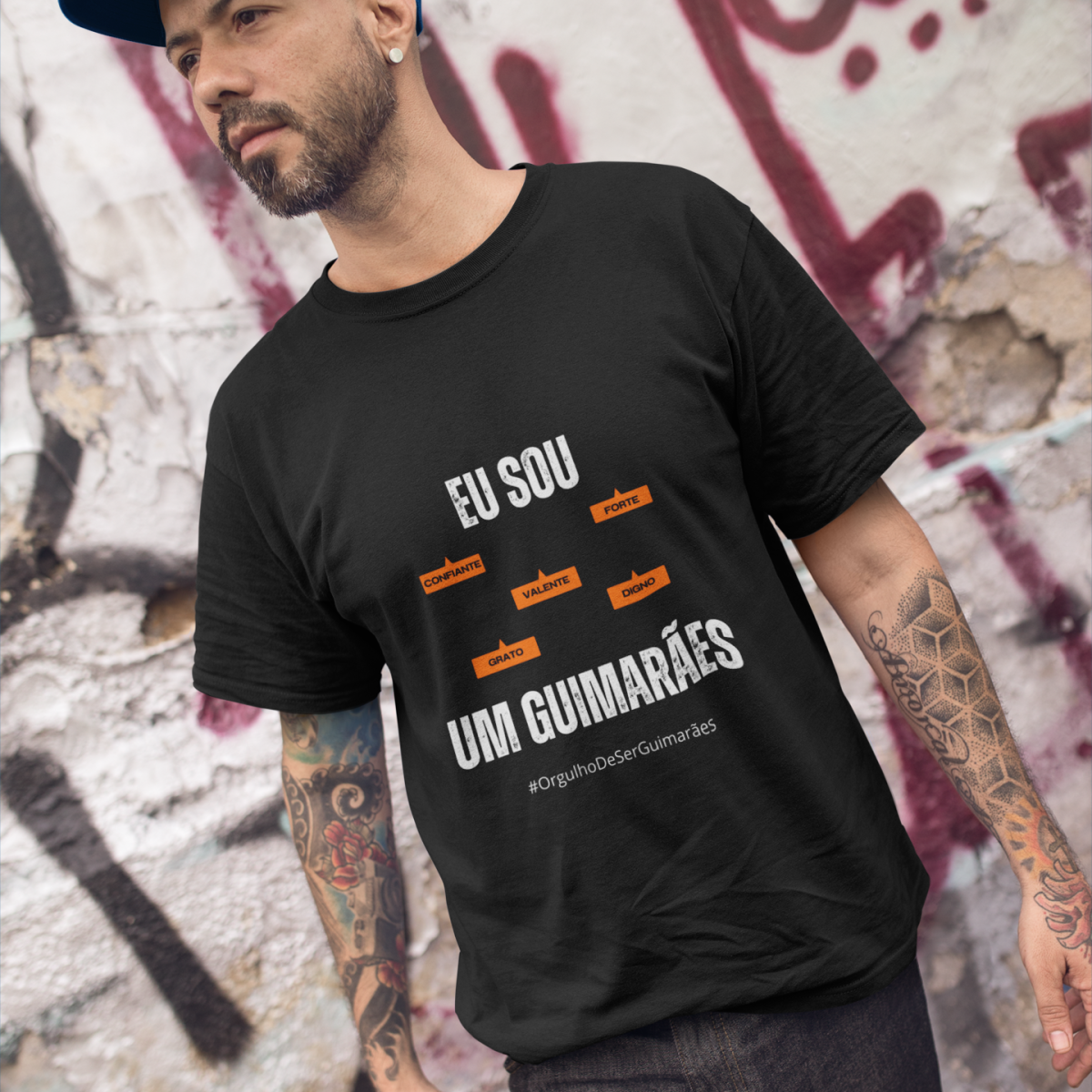 Camiseta Masculina Eu Sou Um Guimarães – Nome Que Representa (Malha Quality)