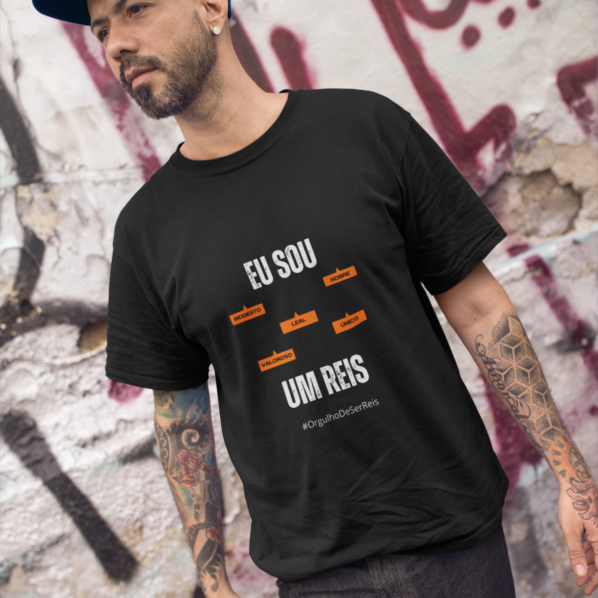 Camiseta Masculina Eu Sou Um Reis – Nome Que Representa (Malha Quality)