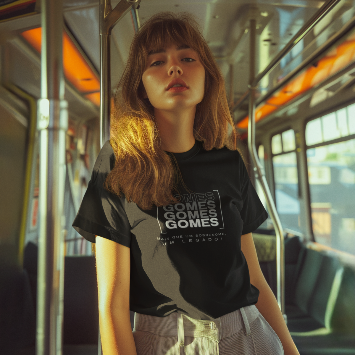 Camiseta Unissex Infanto-Juvenil “Gomes, Mais que um Sobrenome, um Legado!” – Vista o Legado (Malha Quality)