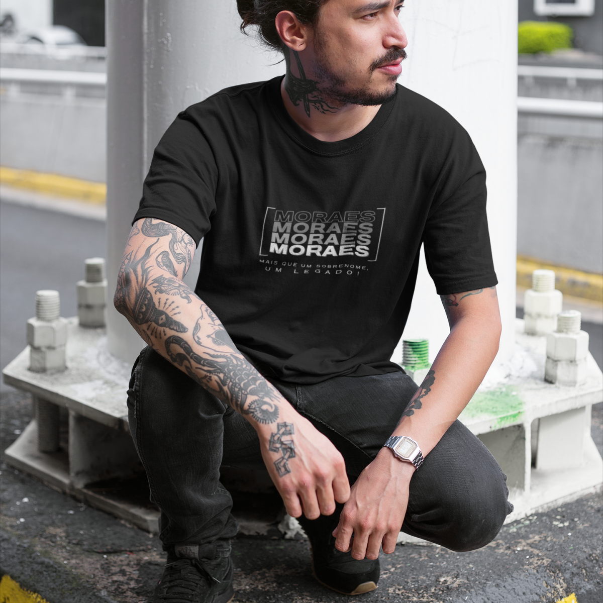 Camiseta Unissex “Moraes, Mais que um Sobrenome, um Legado!” – Vista o Legado (Malha Quality)