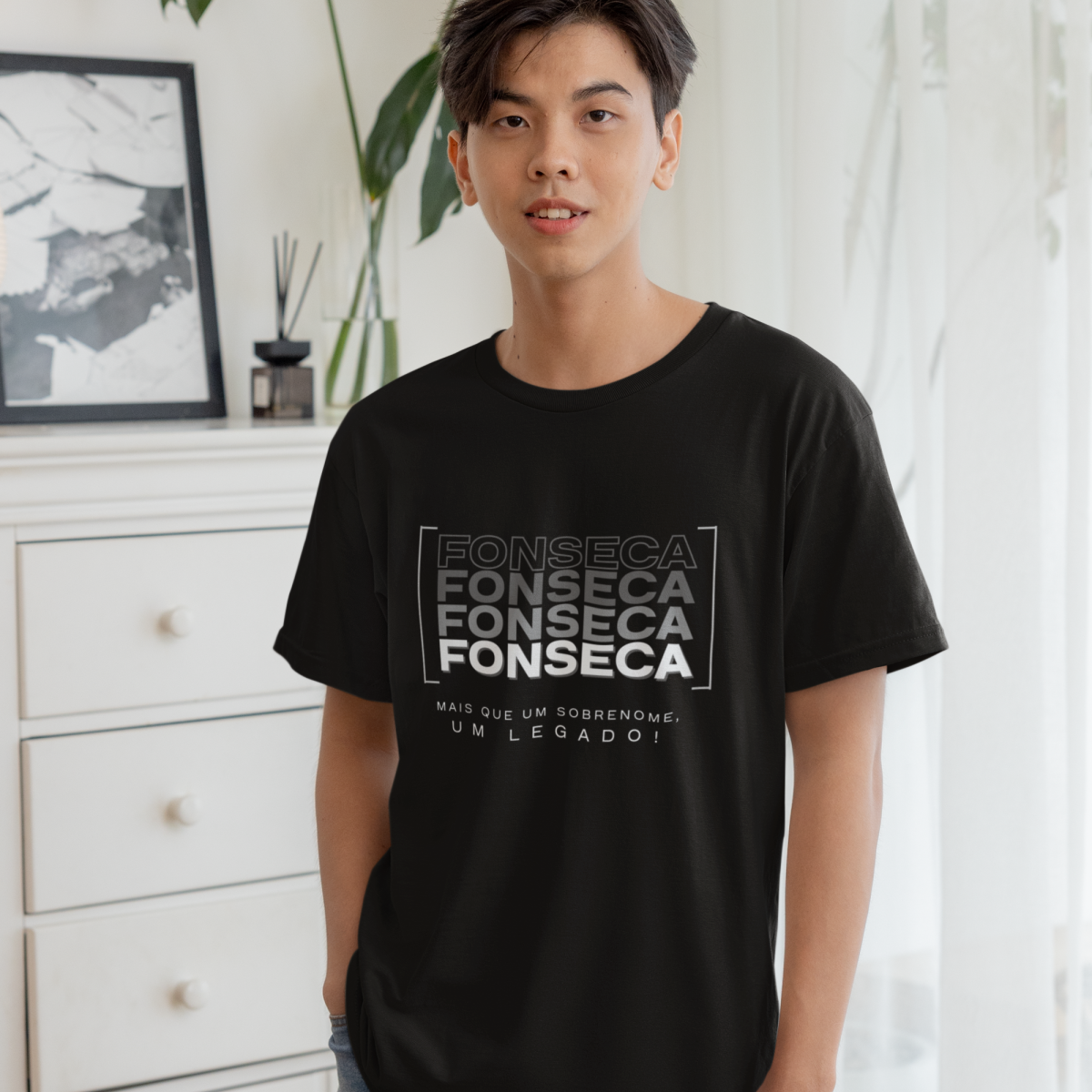 Camiseta Unissex Infanto-Juvenil “Fonseca, Mais que um Sobrenome, um Legado!” – Vista o Legado (Malha Quality)