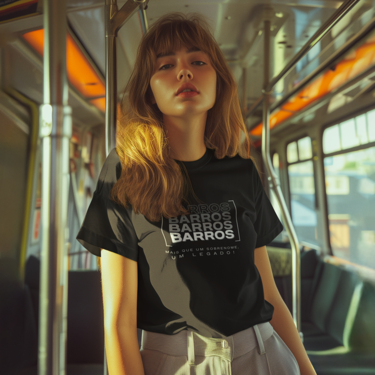 Camiseta Unissex Infanto-Juvenil “Barros, Mais que um Sobrenome, um Legado!” – Vista o Legado (Malha Quality)