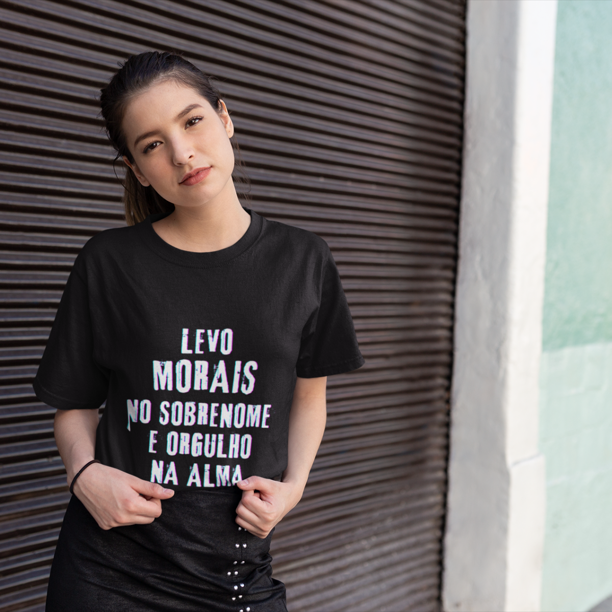 Camiseta Unissex Infanto-Juvenil Morais no Nome, Orgulho na Alma (Malha Quality)