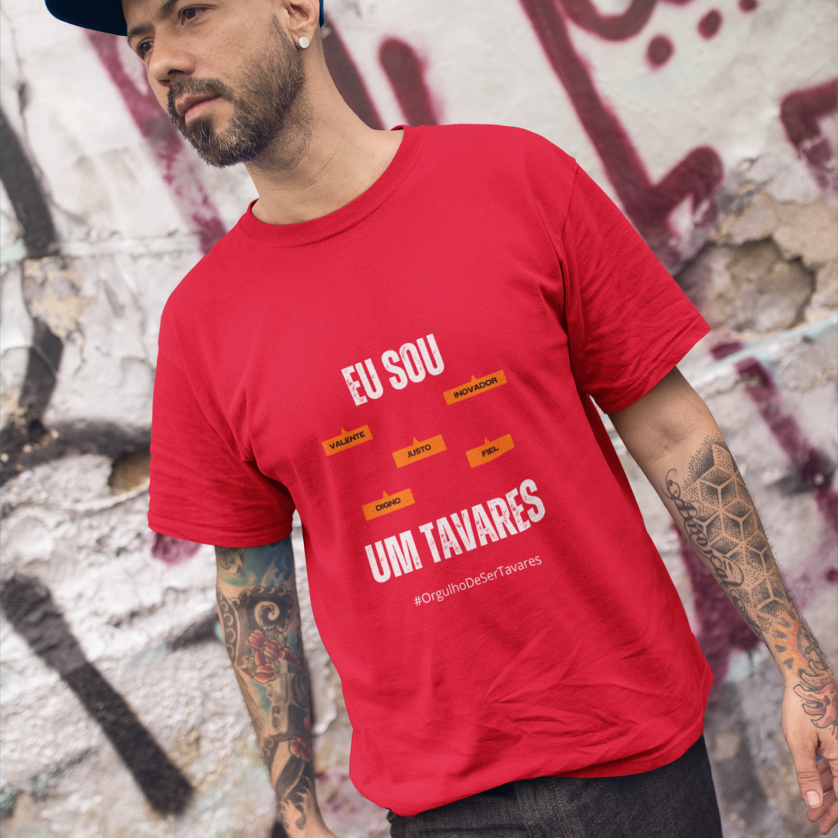 Camiseta Masculina Eu Sou Um Tavares – Nome Que Representa (Malha Quality)