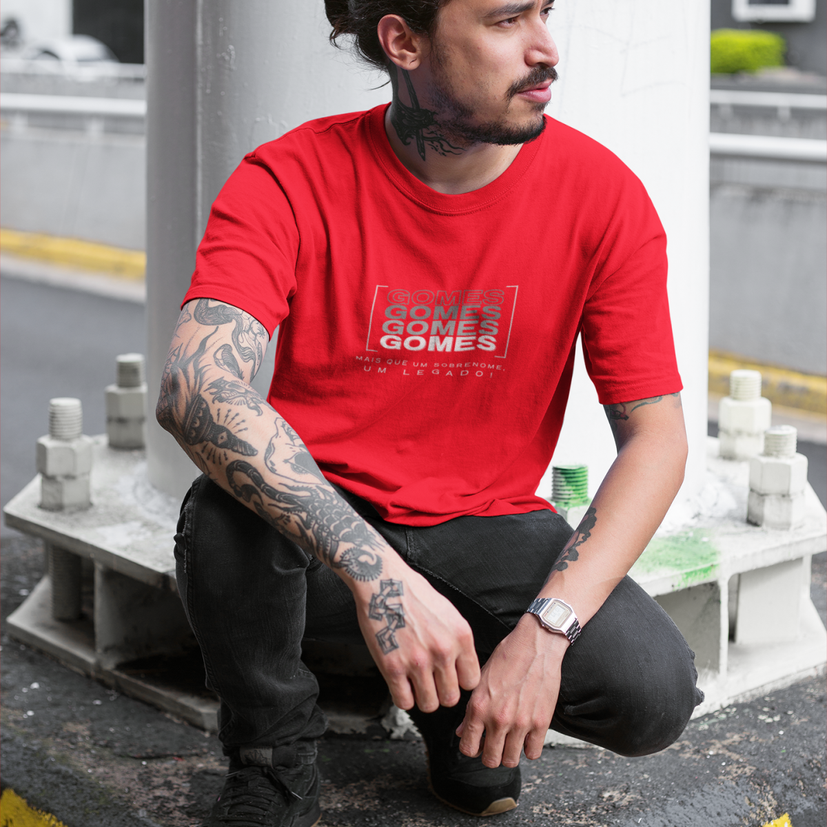 Camiseta Unissex “Gomes, Mais que um Sobrenome, um Legado!” – Vista o Legado (Malha Quality)