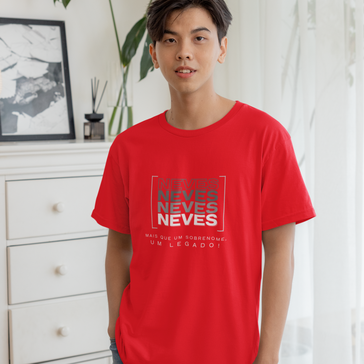 Camiseta Unissex Infanto-Juvenil “Neves, Mais que um Sobrenome, um Legado!” – Vista o Legado (Malha Quality)