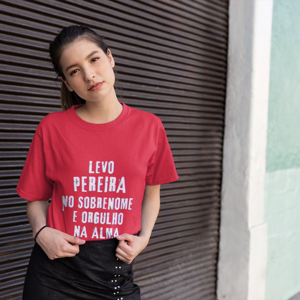 Camiseta Unissex Infanto-Juvenil Pereira no Nome, Orgulho na Alma (Malha Quality)