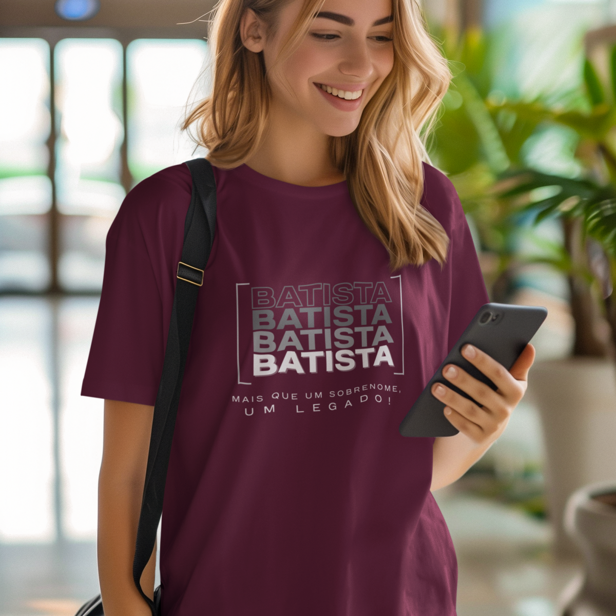 Camiseta Unissex “Batista, Mais que um Sobrenome, um Legado!” – Vista o Legado (Malha Quality)