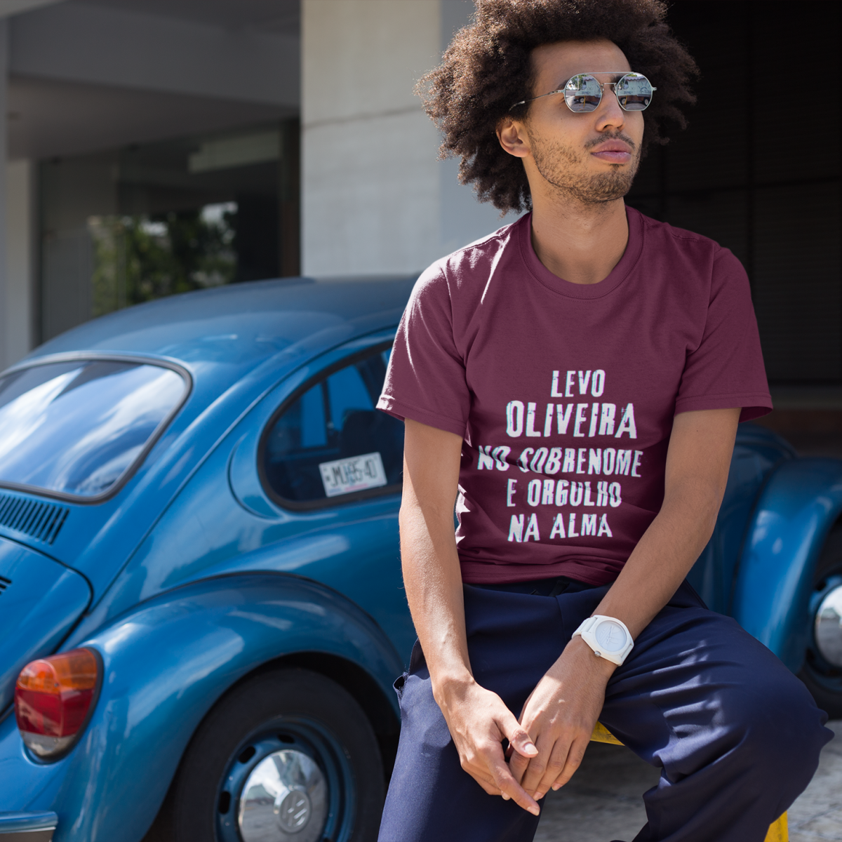 Camiseta Unissex Oliveira no Nome, Orgulho na Alma (Malha Quality)