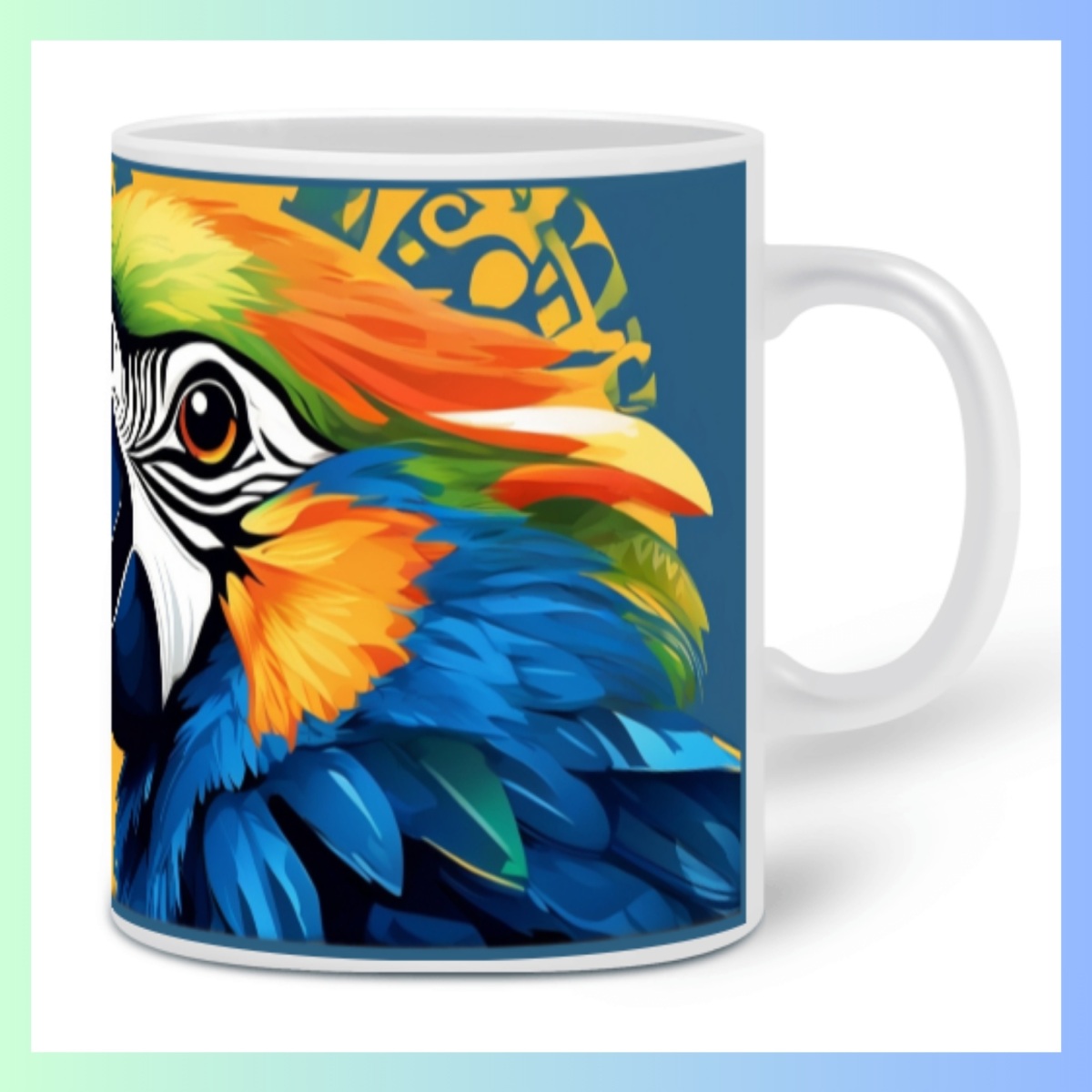 Nome do produto: ARTEMÍSIA Canecas - \'ARARA-CANINDÉ - Cerrado Brasileiro\' - 02