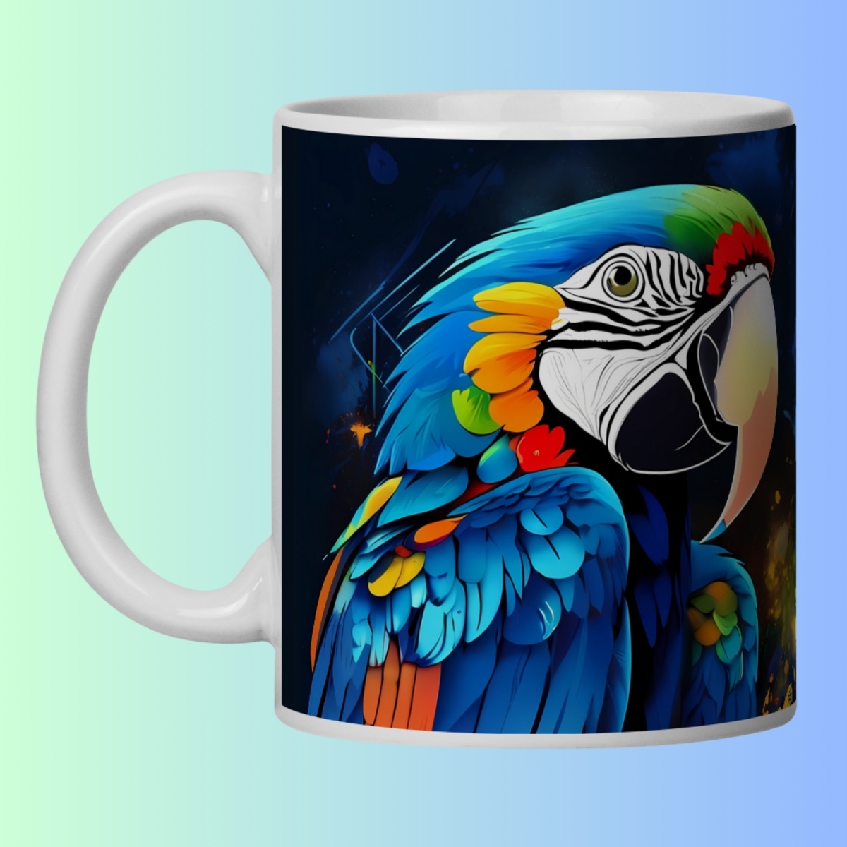 Nome do produto: ARTEMÍSIA Canecas - \'ARARA-CANINDÉ - Cerrado Brasileiro\' - 03