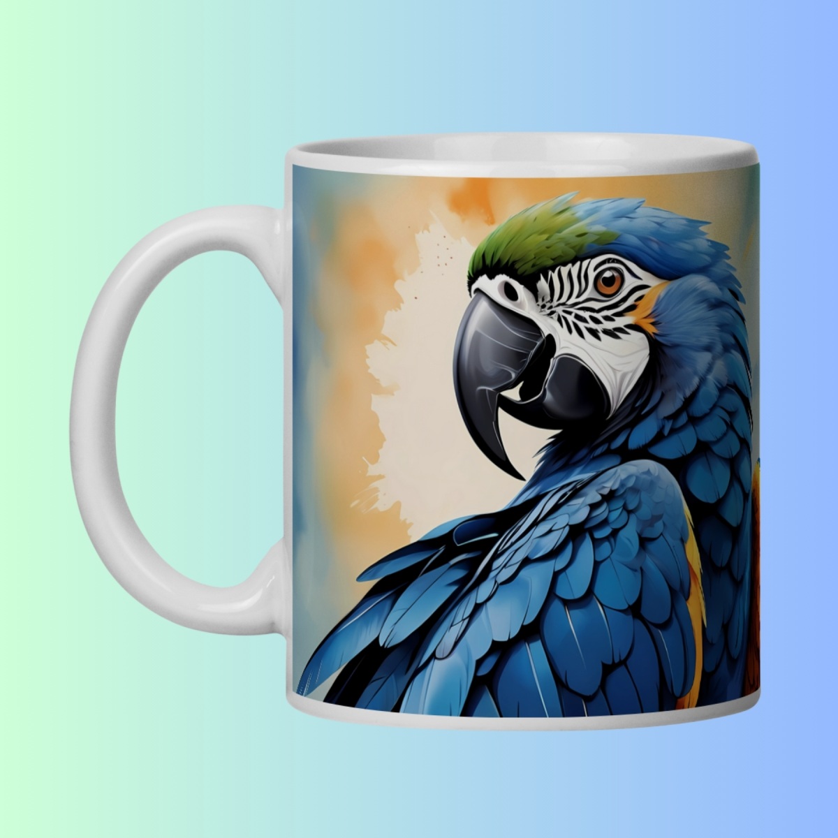 Nome do produto: ARTEMÍSIA Canecas - \'ARARA-CANINDÉ - Cerrado Brasileiro\' - 04