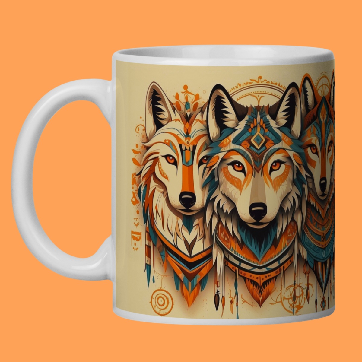 Nome do produto: ARTEMÍSIA Canecas - ‘Matilha de Lobos – Animais de Poder’ - 01