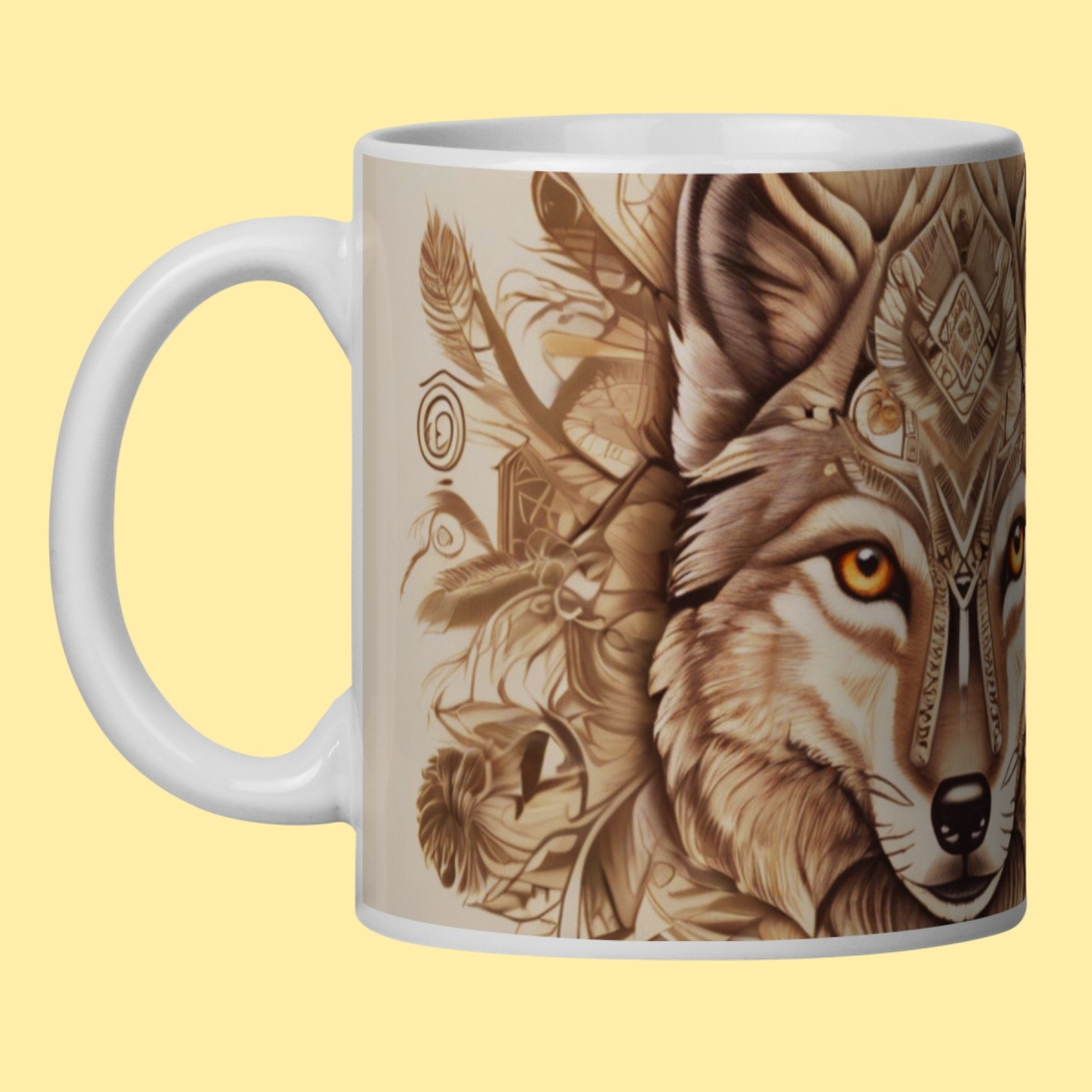 Nome do produto: ARTEMÍSIA Canecas - ‘Lobo – Animais de Poder’ - 02