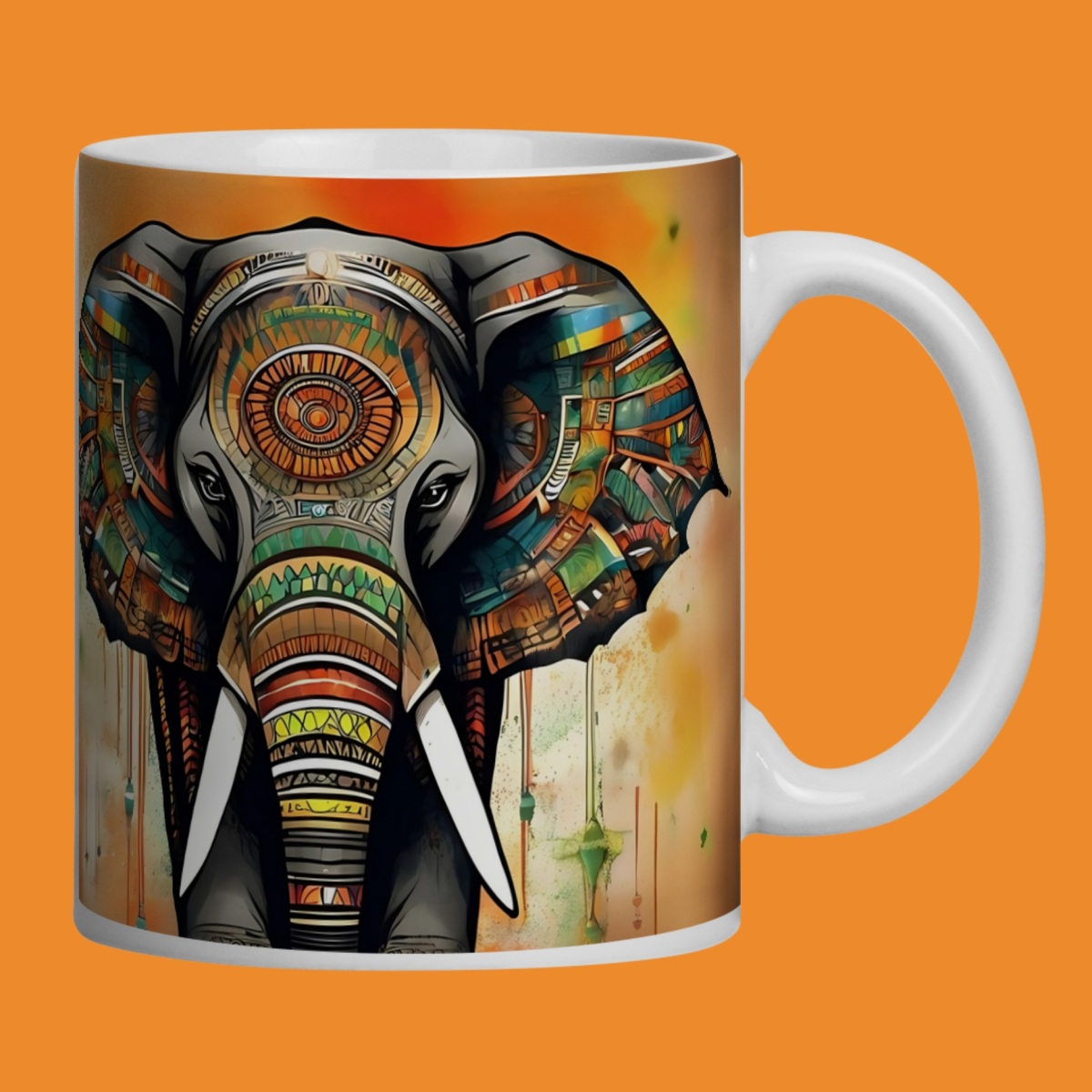 Nome do produto: ARTEMÍSIA Canecas – ‘Elefante – Animais de Poder’ - 02