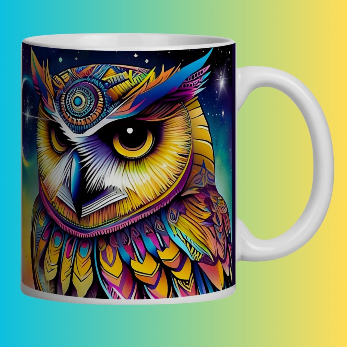 Nome do produto: ARTEMÍSIA Canecas – ‘Coruja - Animais de Poder’ - 02