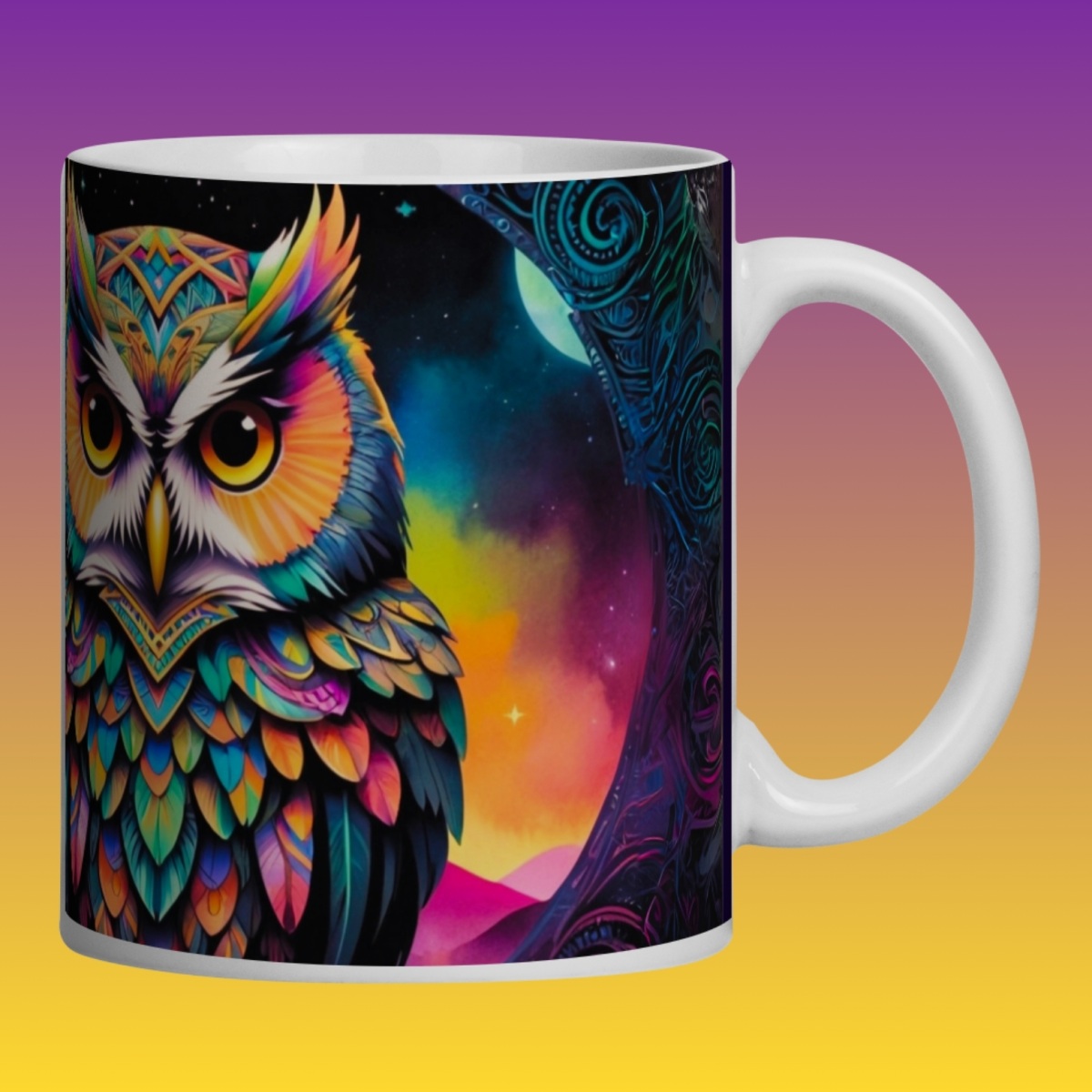 Nome do produto: ARTEMÍSIA Canecas – ‘Coruja - Animais de Poder’ - 03