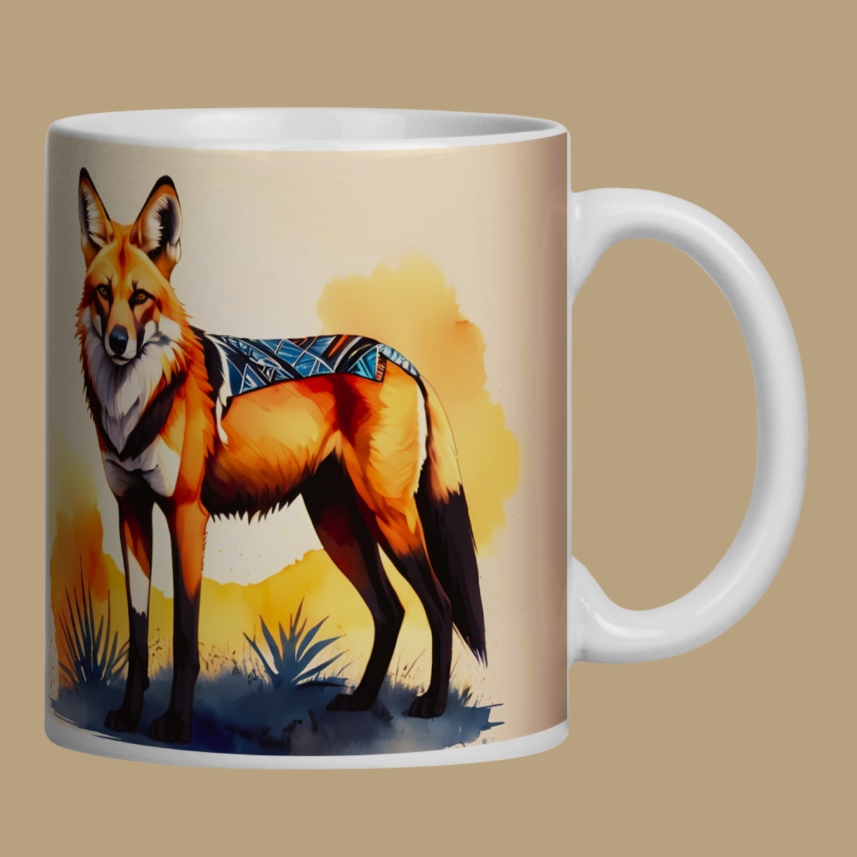 Nome do produto: ARTEMÍSIA Canecas – ‘Lobo-guará – Cerrado Brasileiro’ - 02