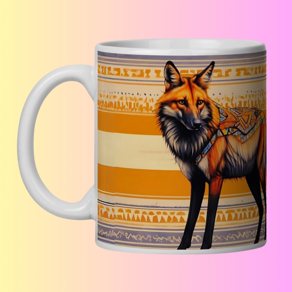 Nome do produto: ARTEMÍSIA Canecas – ‘Lobo-guará – Cerrado Brasileiro’ - 09