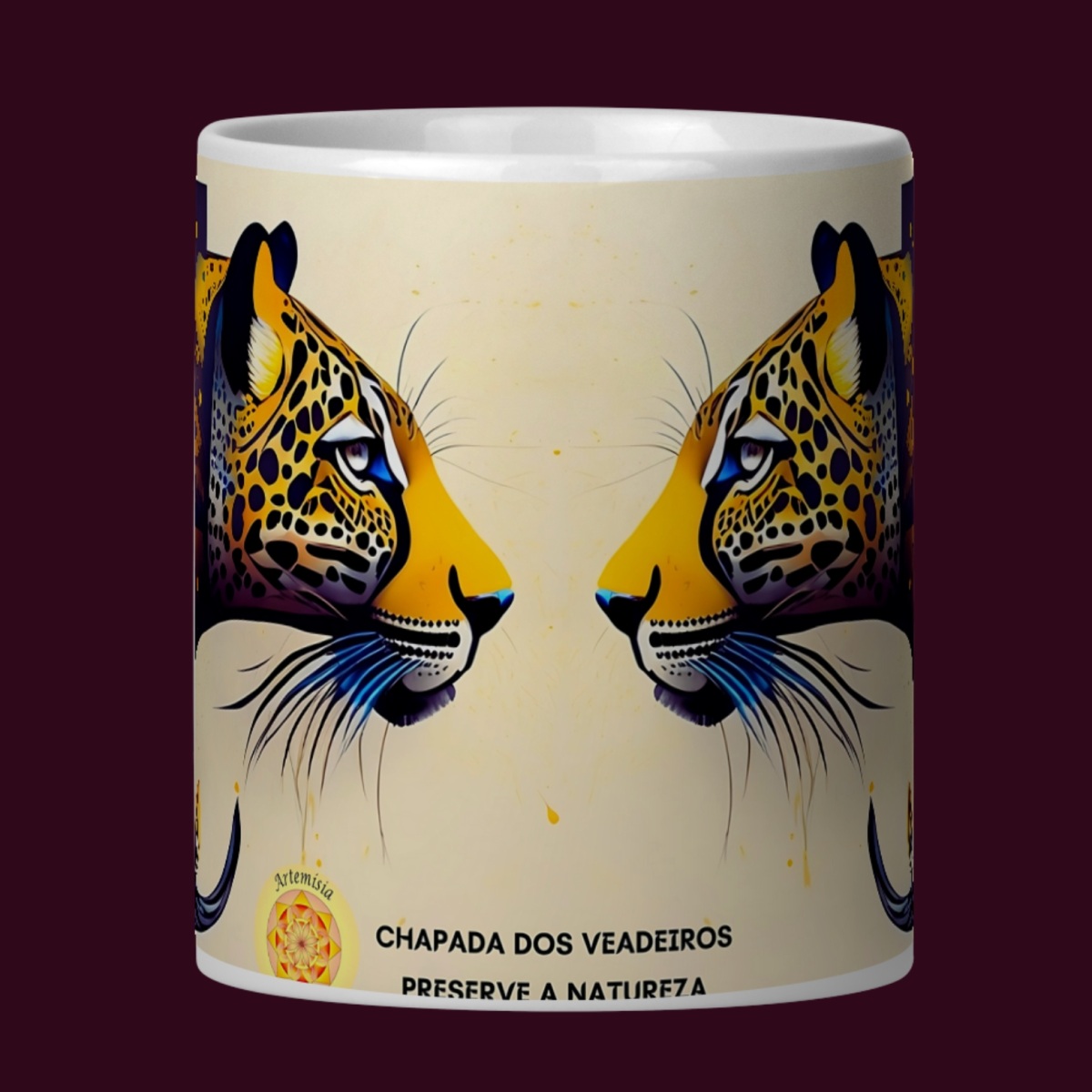 Nome do produto: ARTEMÍSIA Canecas – ‘Onça-pintada – Cerrado Brasileiro’ - 06