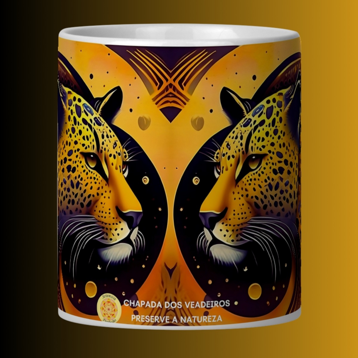 Nome do produto: ARTEMÍSIA Canecas – ‘Onça-pintada – Cerrado Brasileiro’ - 09