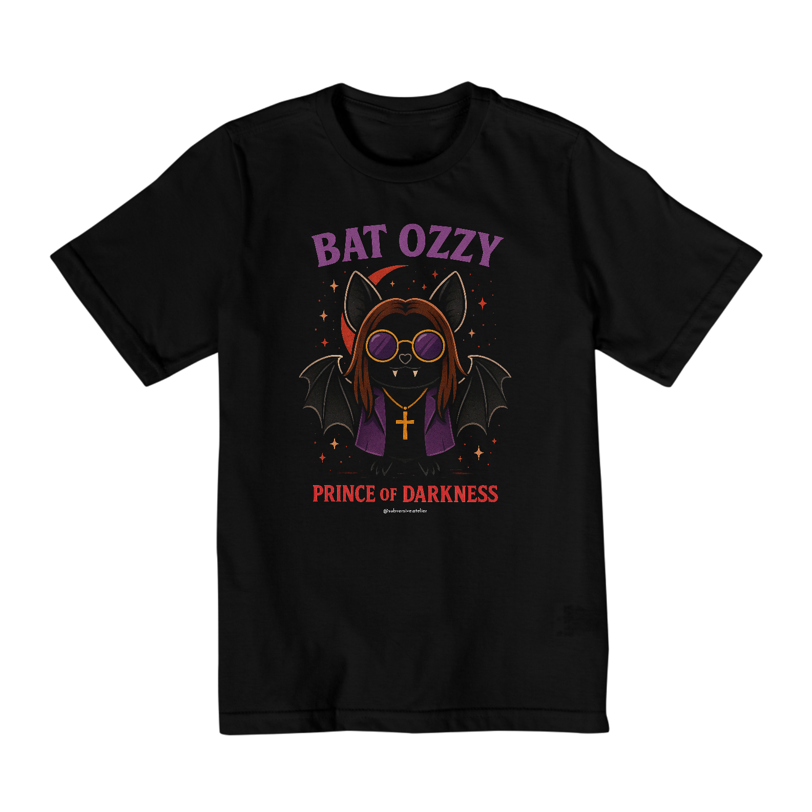 Camiseta Infantil Bat Ozzy (10-14 anos)