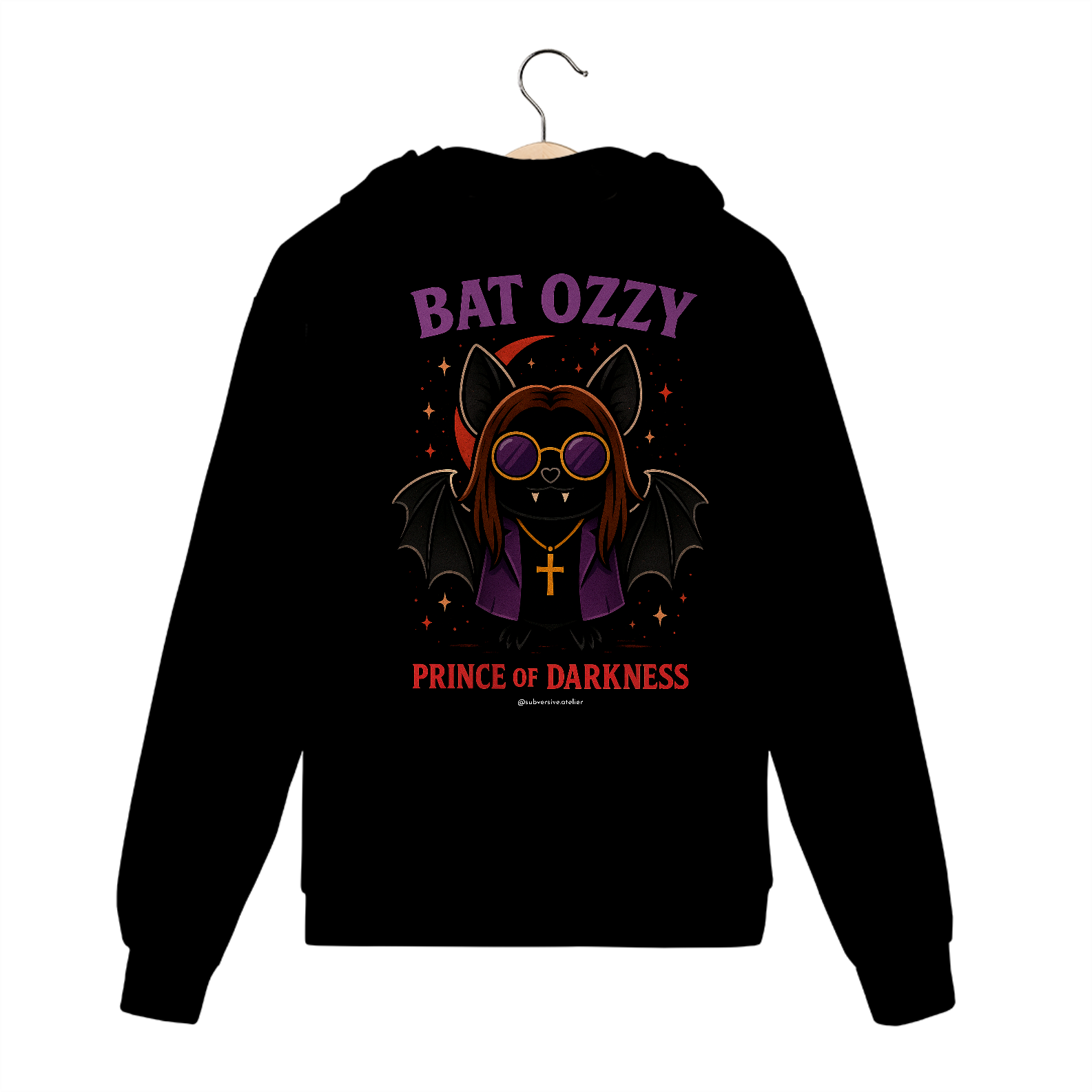 Moletom com Zíper Bat Ozzy