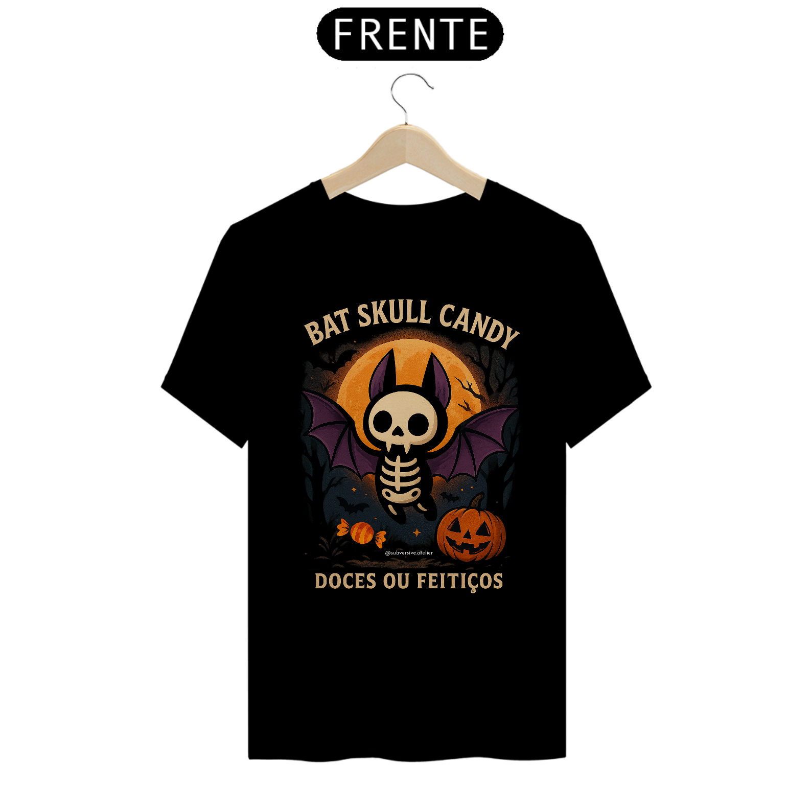 Camiseta Bat Skull Candy