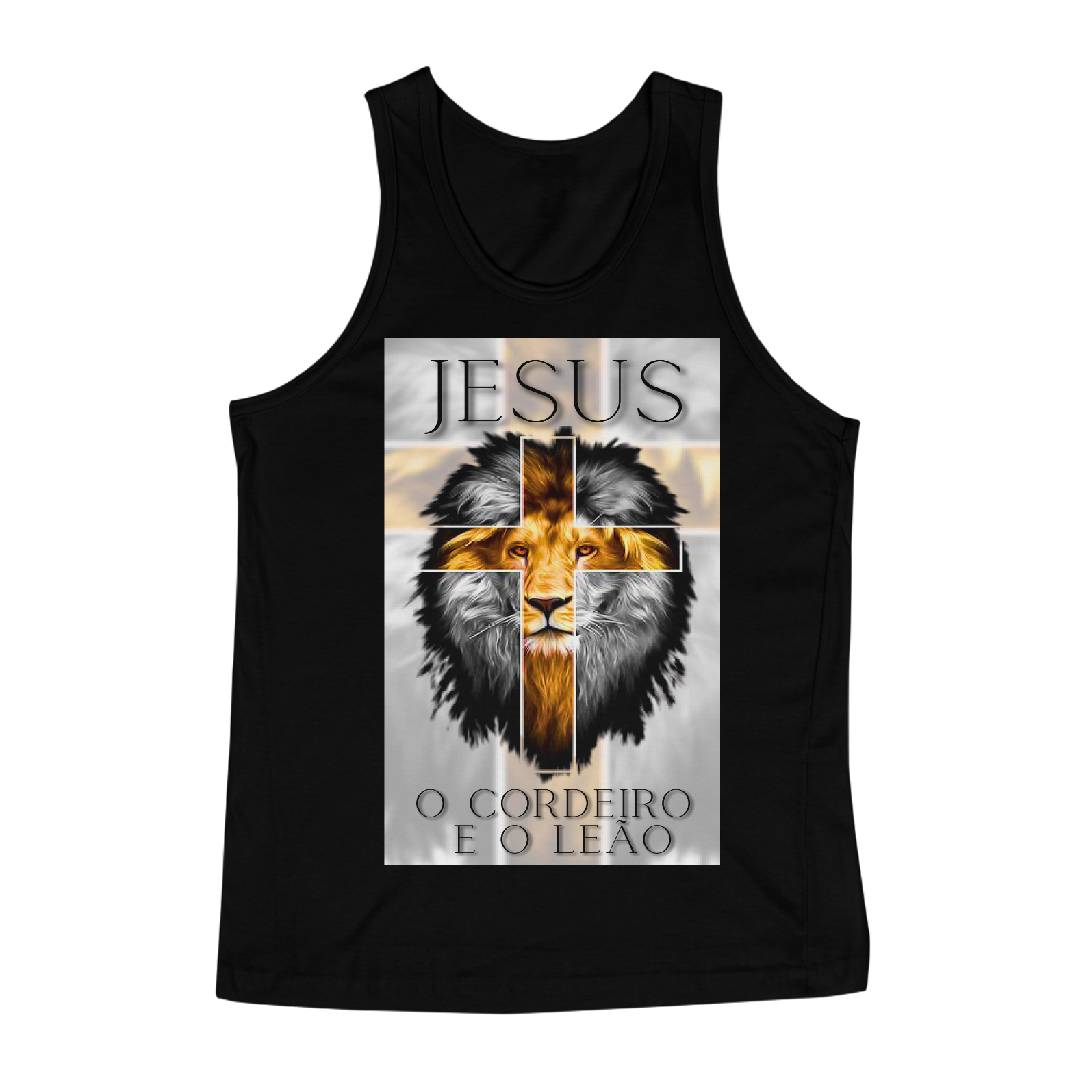 Nome do produto: Camiseta Leão e Cordeiro