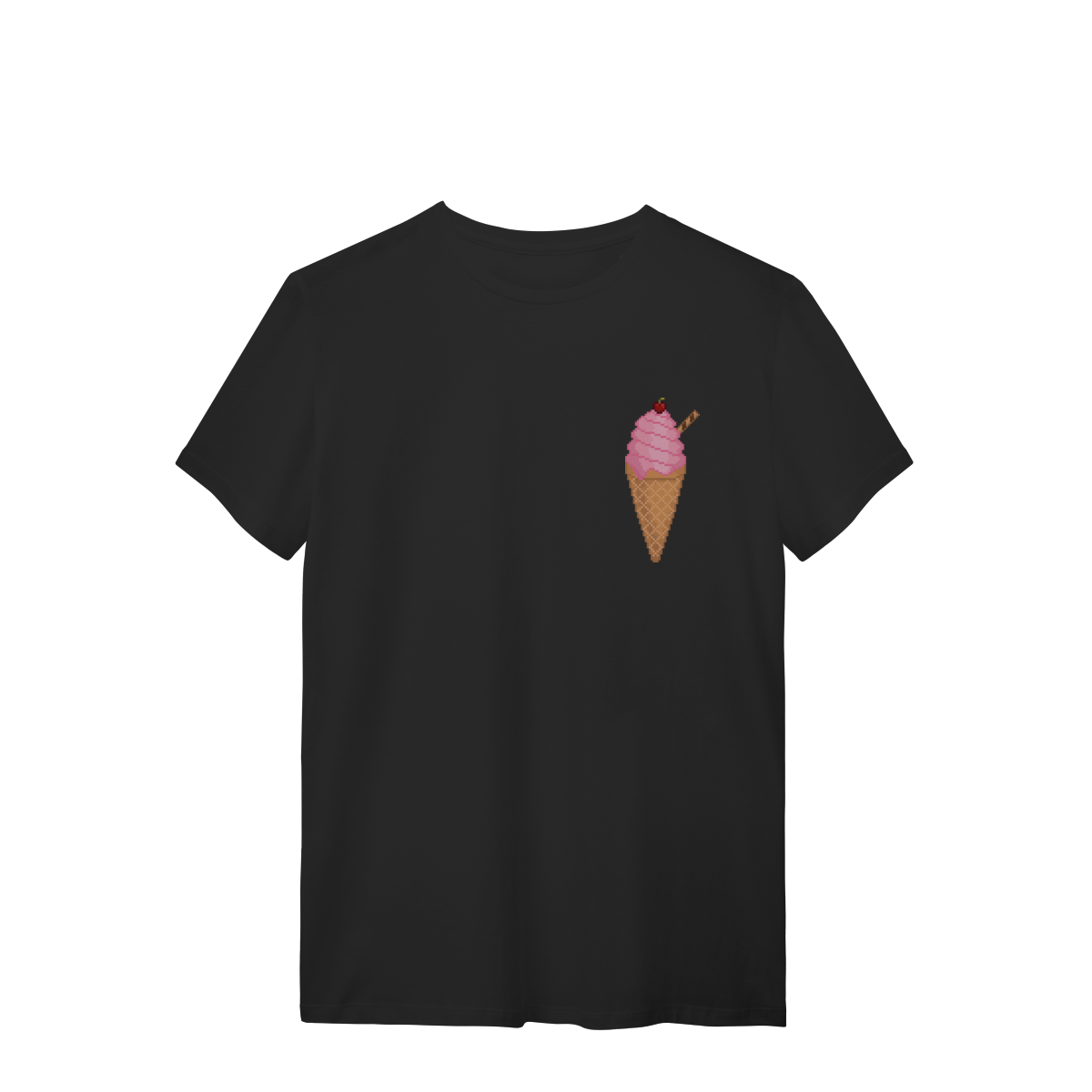 Camiseta Premium - Sorvete de Morango