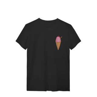 Camiseta Premium - Sorvete de Morango