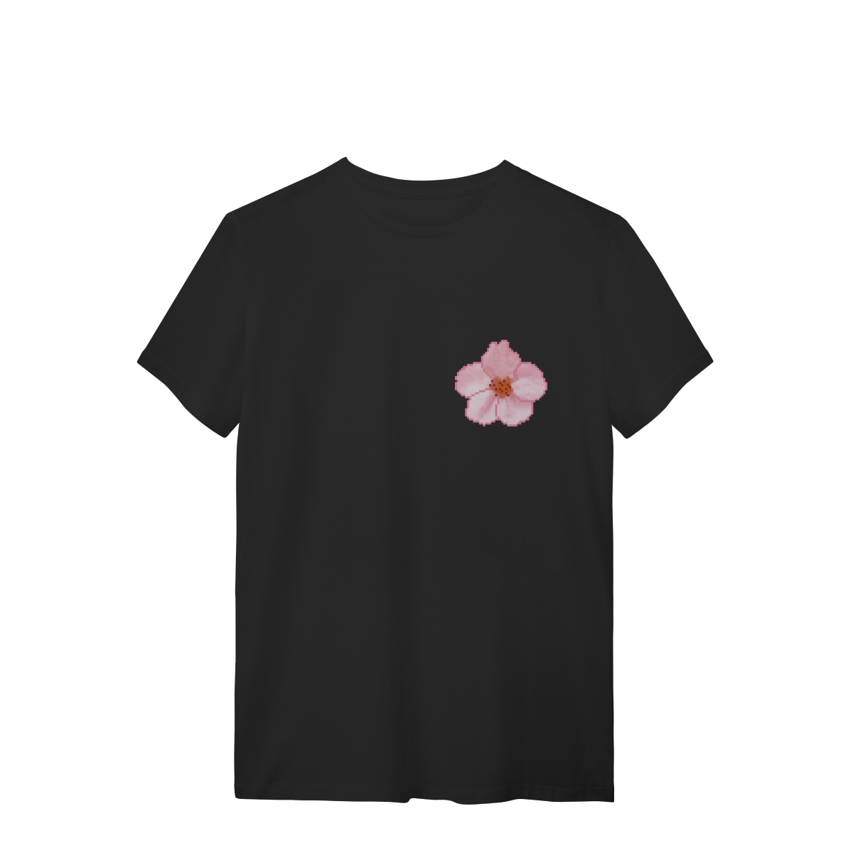 Camiseta Premium Frente e Costas - Flor e Árvore de Sakura