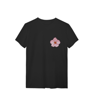 Camiseta Premium Frente e Costas - Flor e Árvore de Sakura