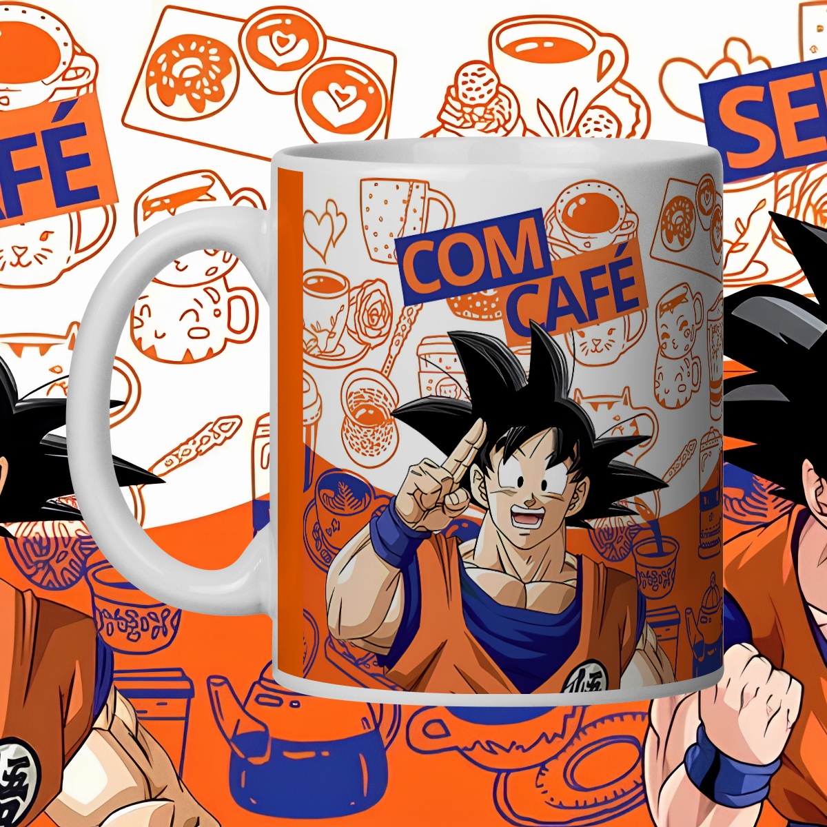 Caneca Goku Café