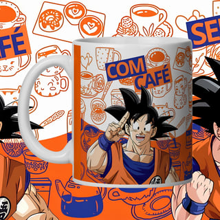 Caneca Goku Café