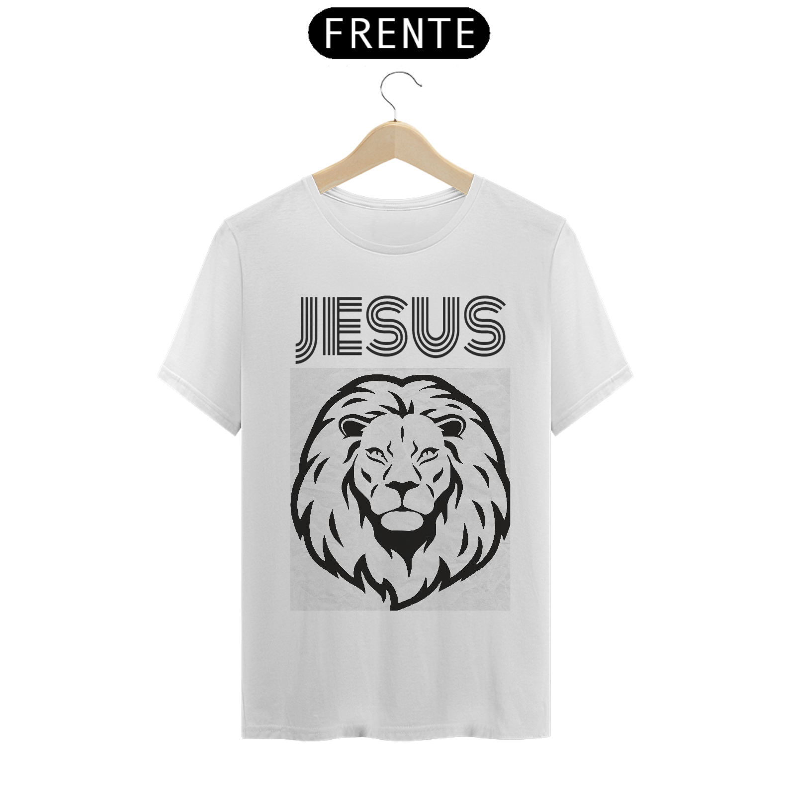 Camiseta Masc. Quality - Jesus e Leão