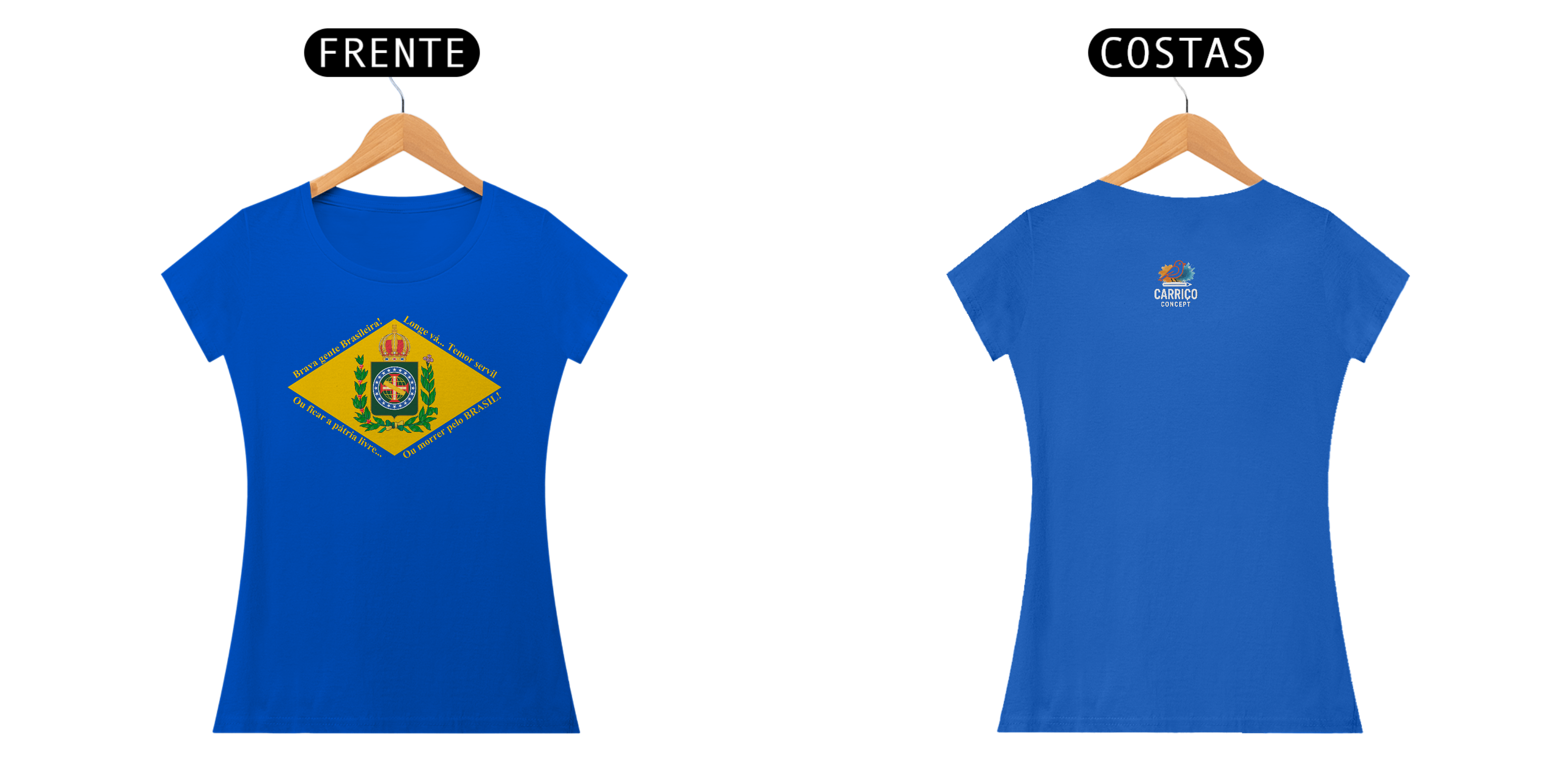 Nome do produto: CAMISETA FEMININA IMPÉRIO DO BRASIL