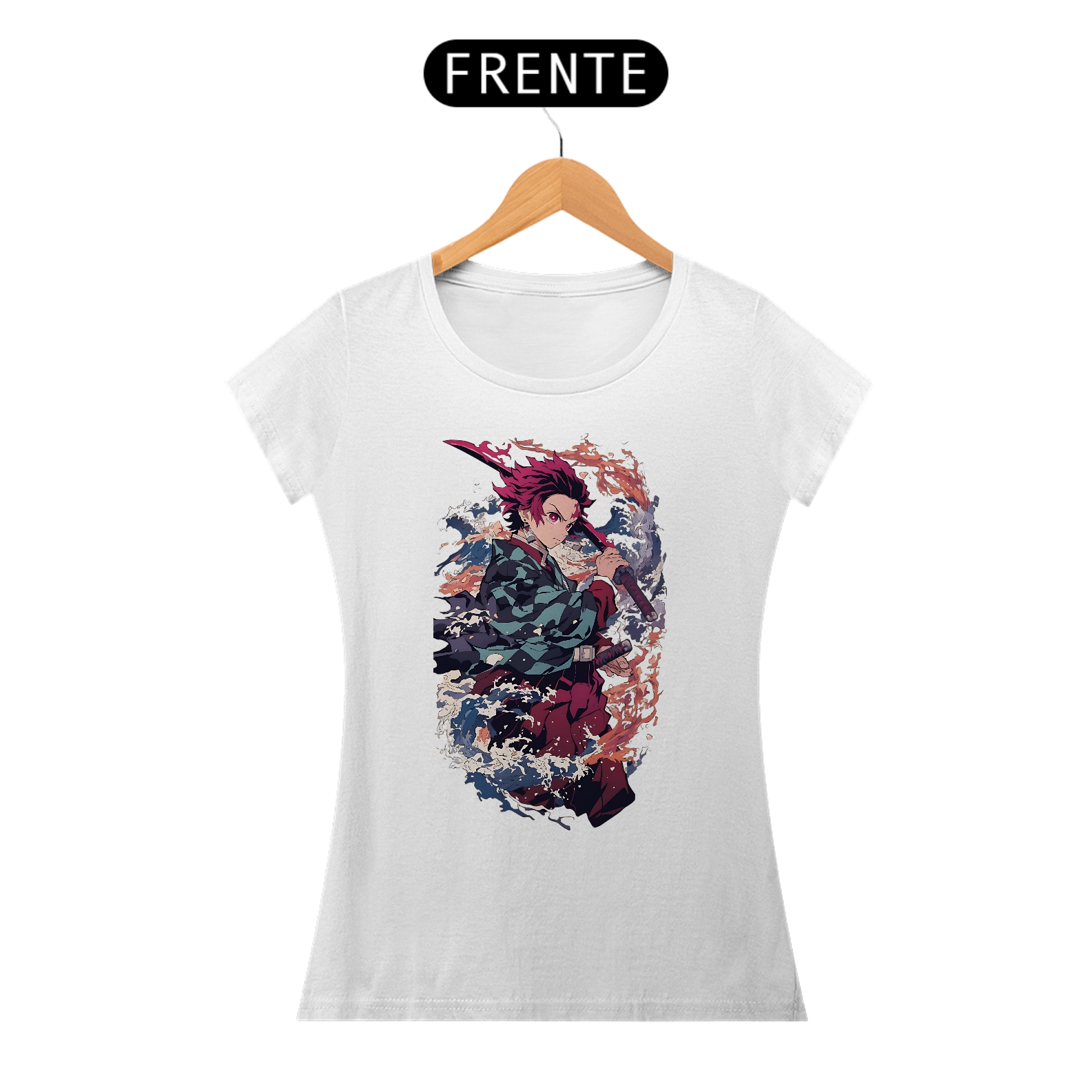 Camiseta Baby Long Tanjiro Demon Slayer