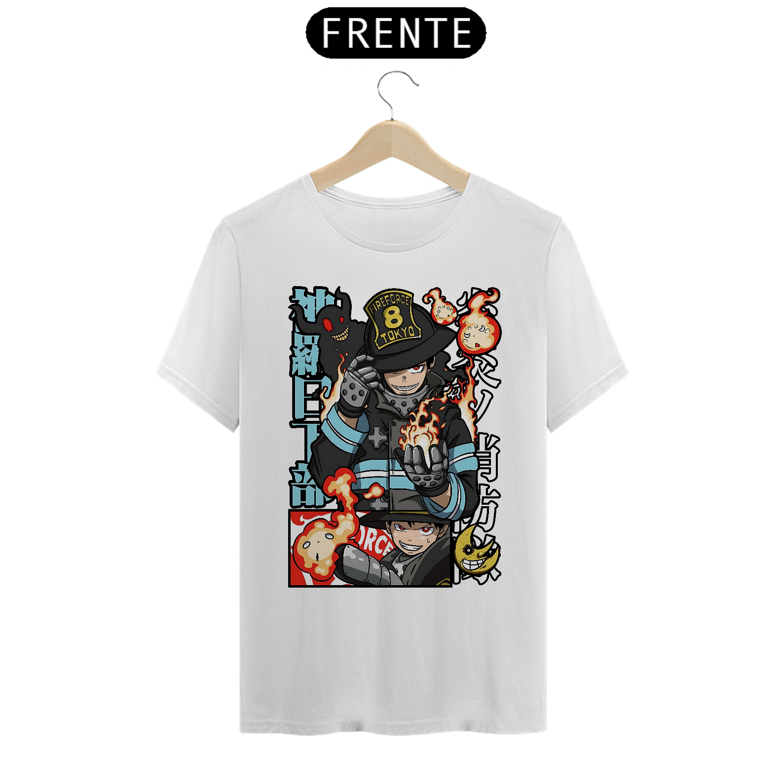 Camiseta Fire Force Shinra Kusakabe
