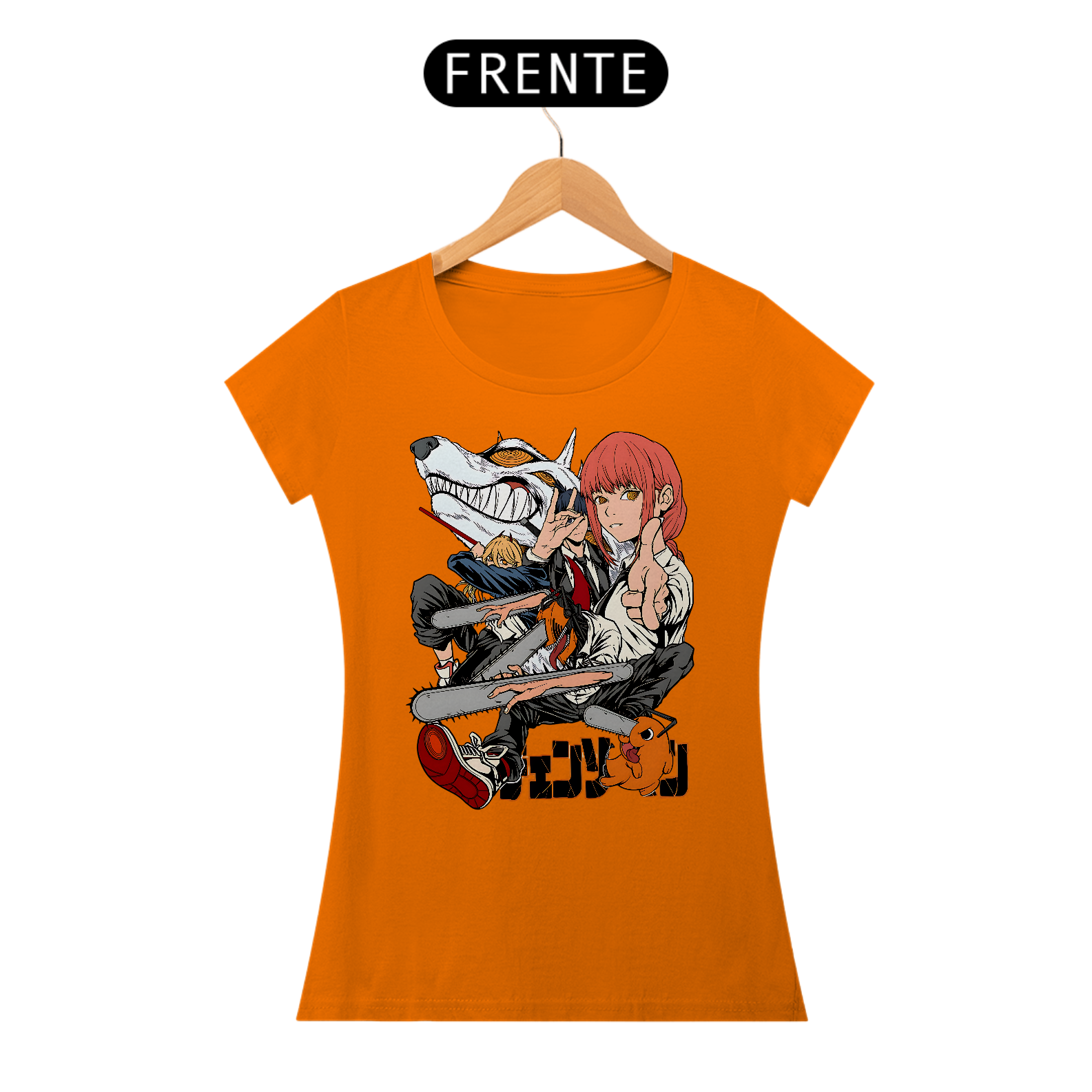 Nome do produto: Camiseta Baby Long Chainsaw Man Team