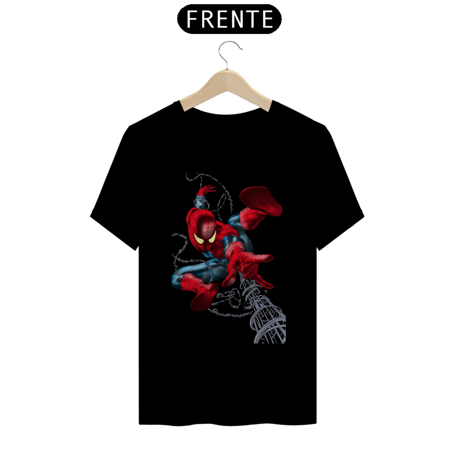Nome do produto: Camiseta Homem Aranha Soltando Teias