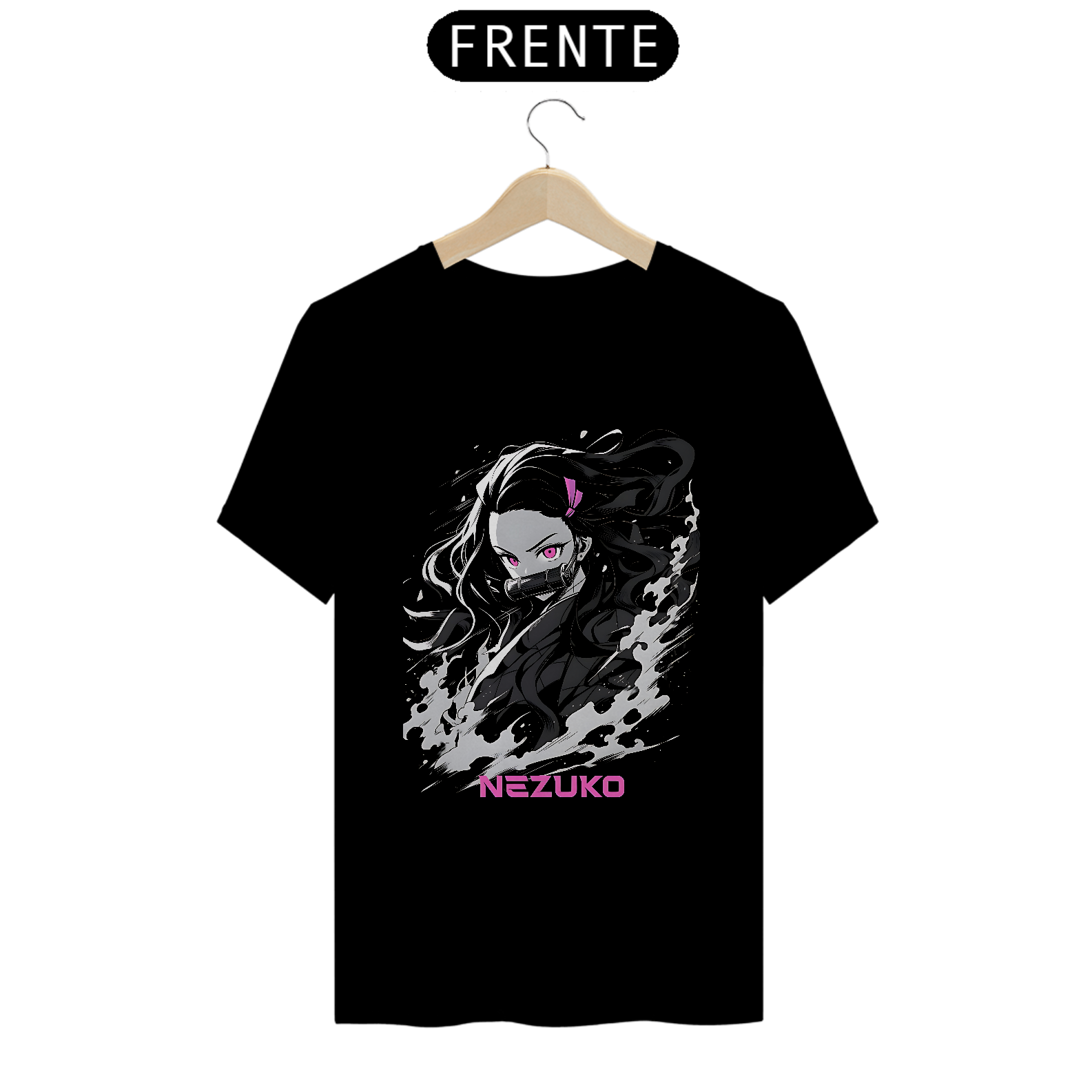 Camiseta Demon Slayer Nezuko Black and White