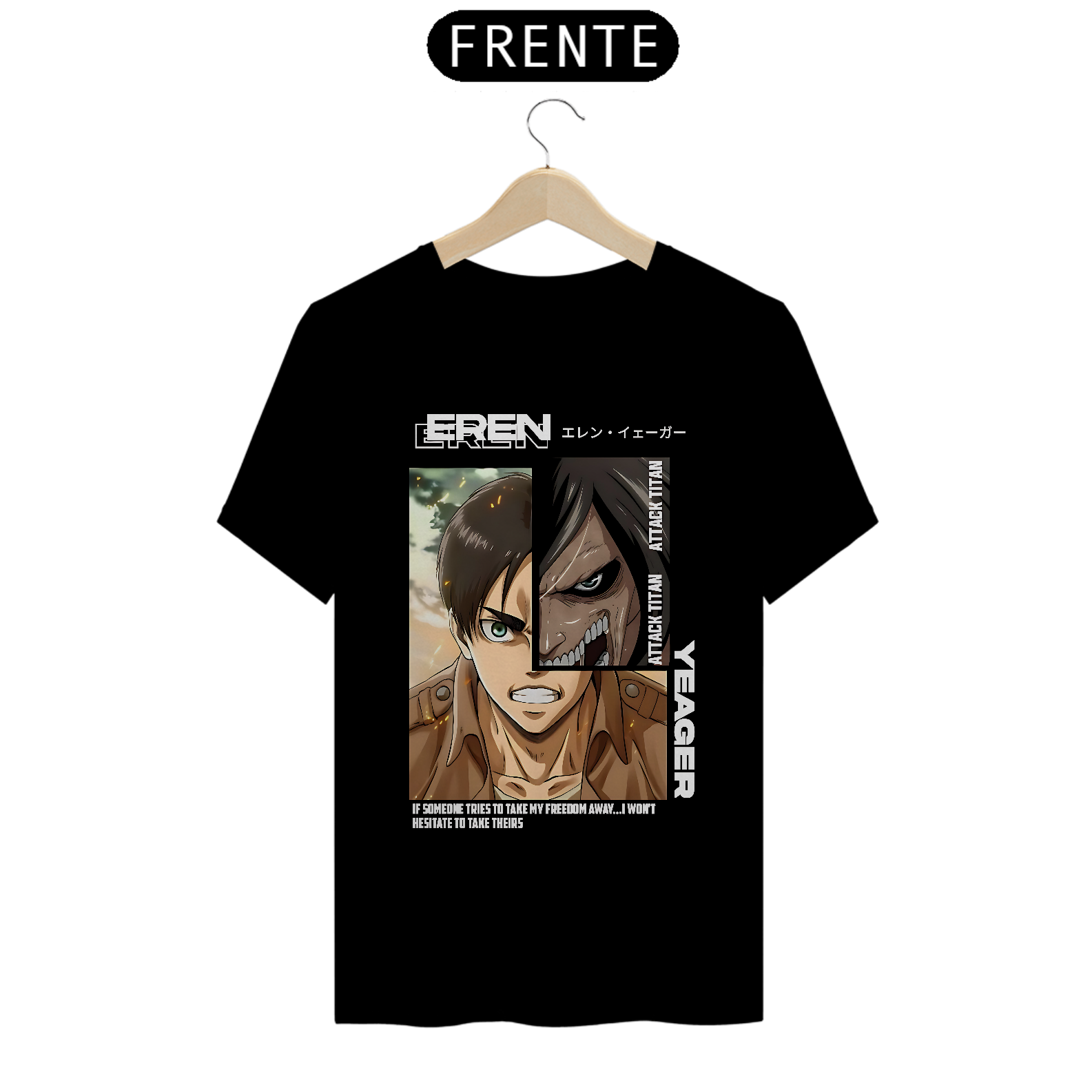 Camiseta Attack on Titan Eren Yeager
