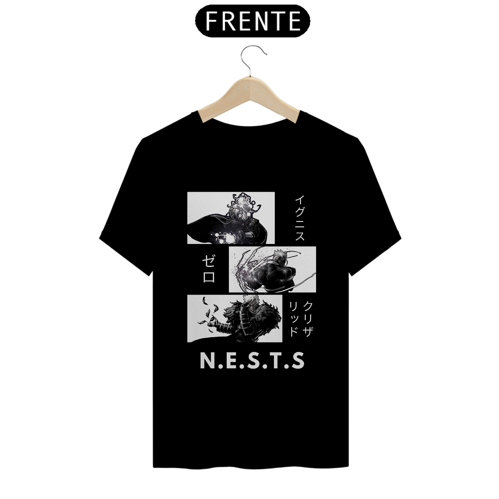 Camiseta KOF Boss 2001 NESTS - Igniz, Zero e Krizalid